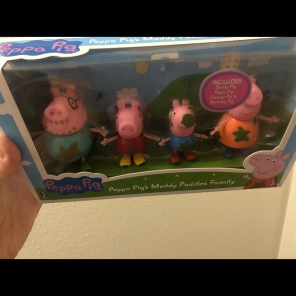 NWT Peppa Pig Muddy Puddle Family Figures - Picture 4 of 5